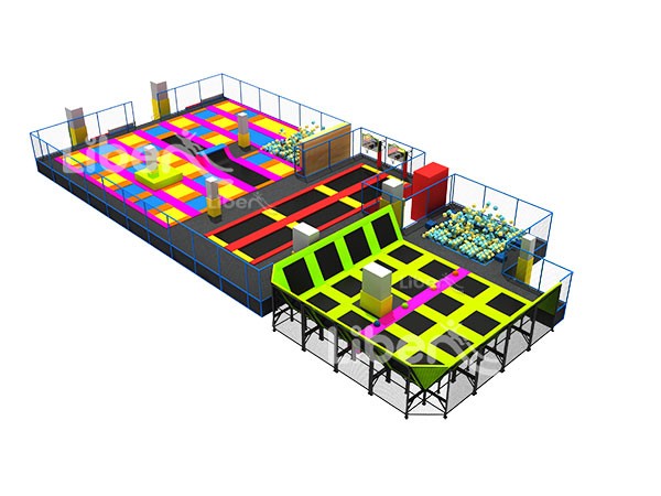  Professional Colorful Indoor Large Trampoline Park Factory In China